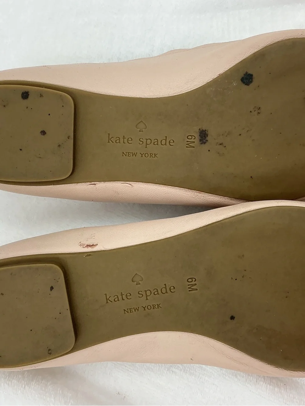 kate spade Blush Bow Pointed-Toe Flats B10